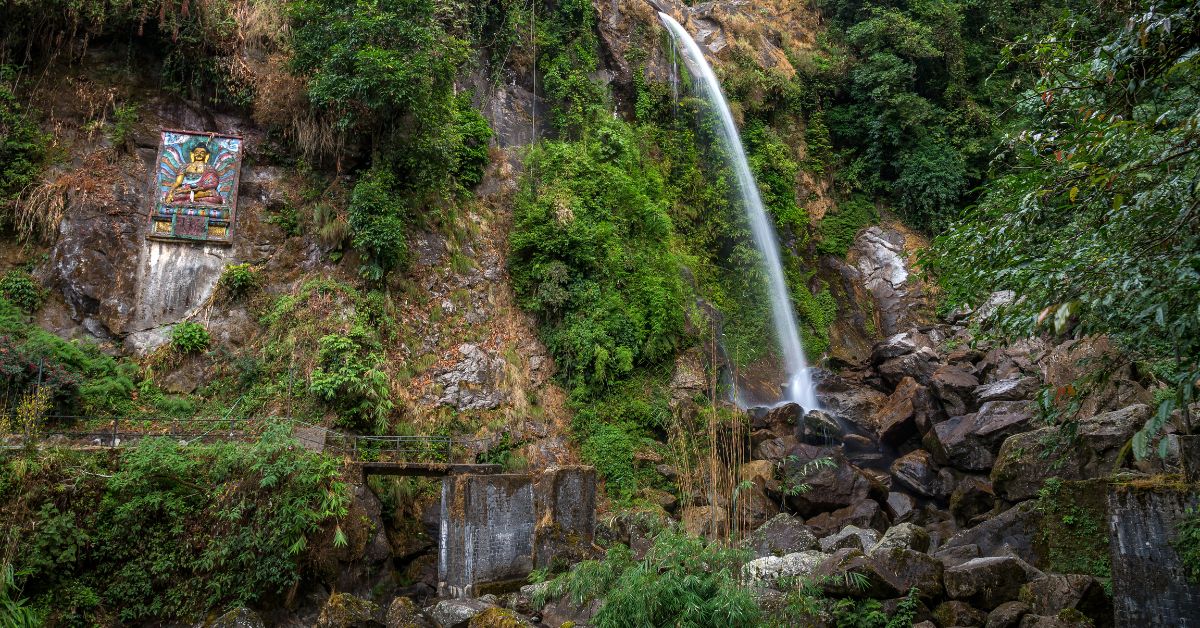 Seven sisters waterfalls in North Sikkim